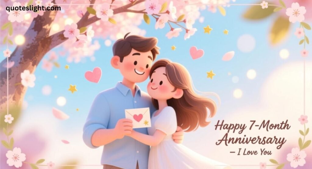Cute Happy 7-Month Anniversary Wishes For Him