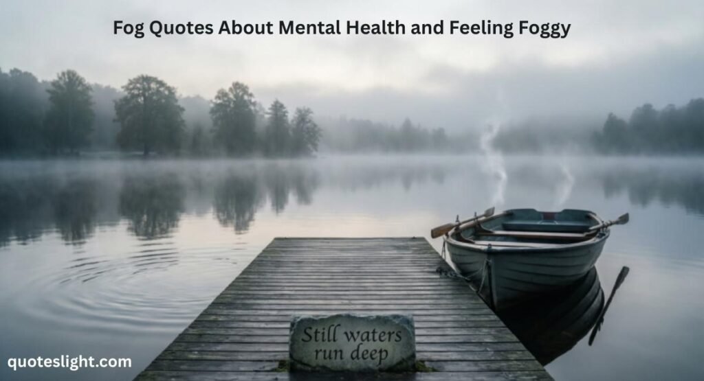 Fog Quotes About Mental Health and Feeling Foggy