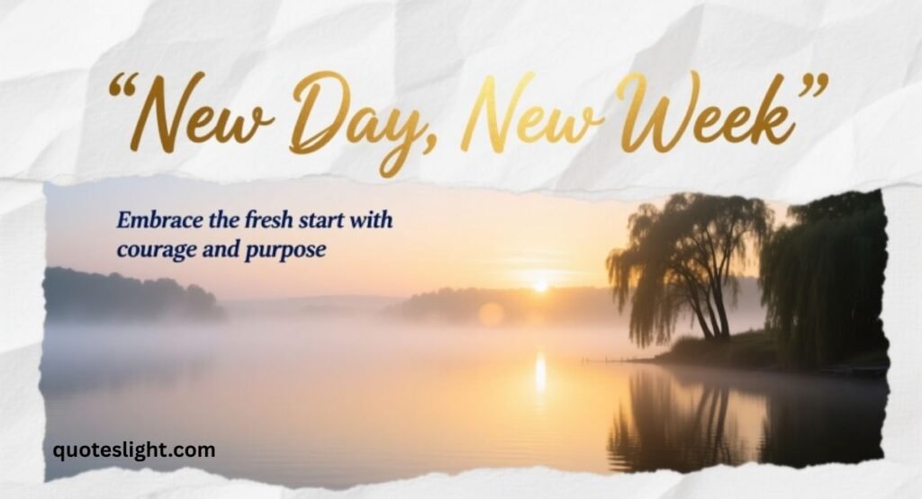 New Day, New Week Quotes and Sayings