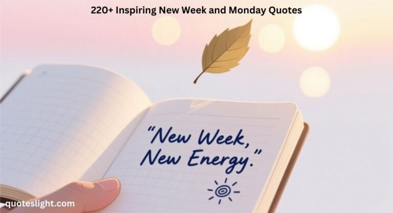 New Week Proverb 220+ Inspiring New Week and Monday Quotes to Start Your Week Right