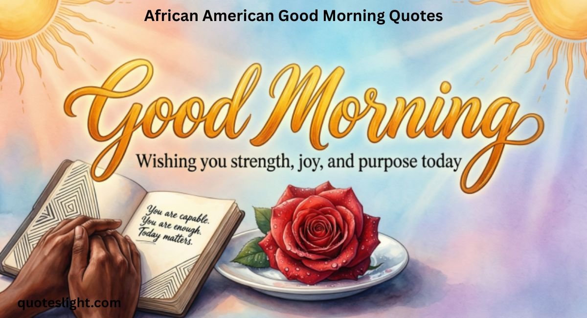 African American Good Morning Quotes