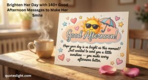 Good Afternoon Messages to Make Her Smile