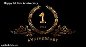 Happy 1st Year Anniversary