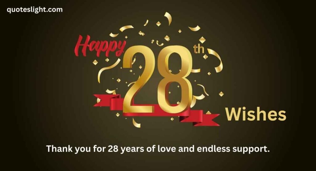 Happy 28th Year Anniversary Wishes
