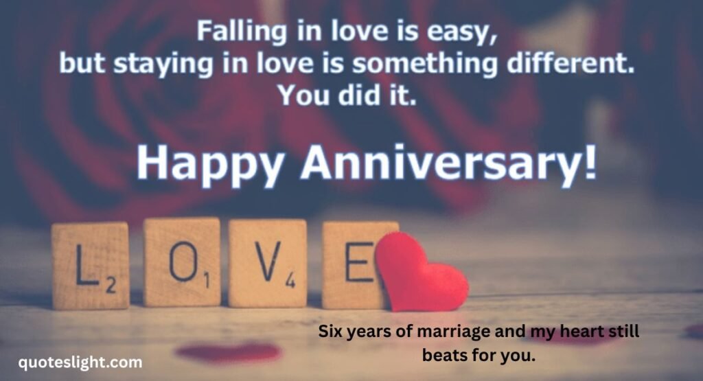 Happy 6th Anniversary My Love