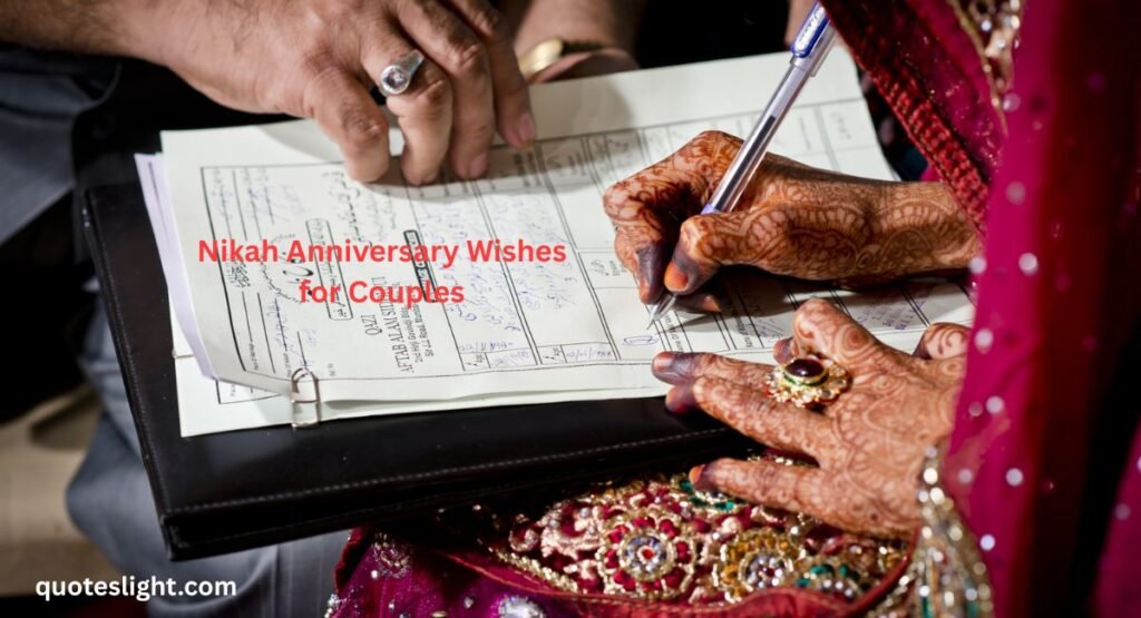 Nikah Anniversary Wishes for Couples
