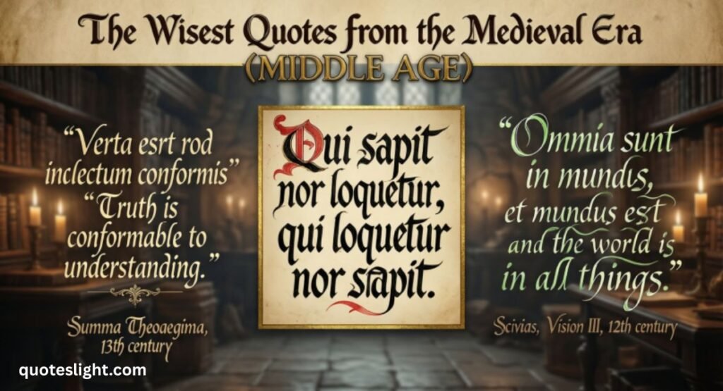 The Wisest Quotes from the Medieval