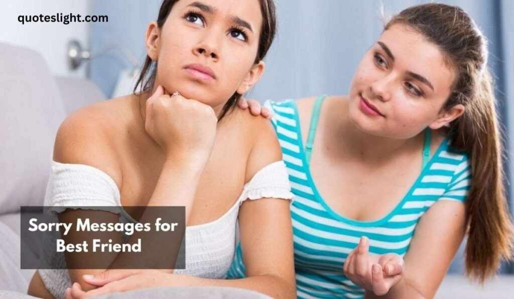 Apologies to Friends Messages