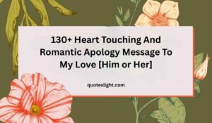 Apology Message To My Love