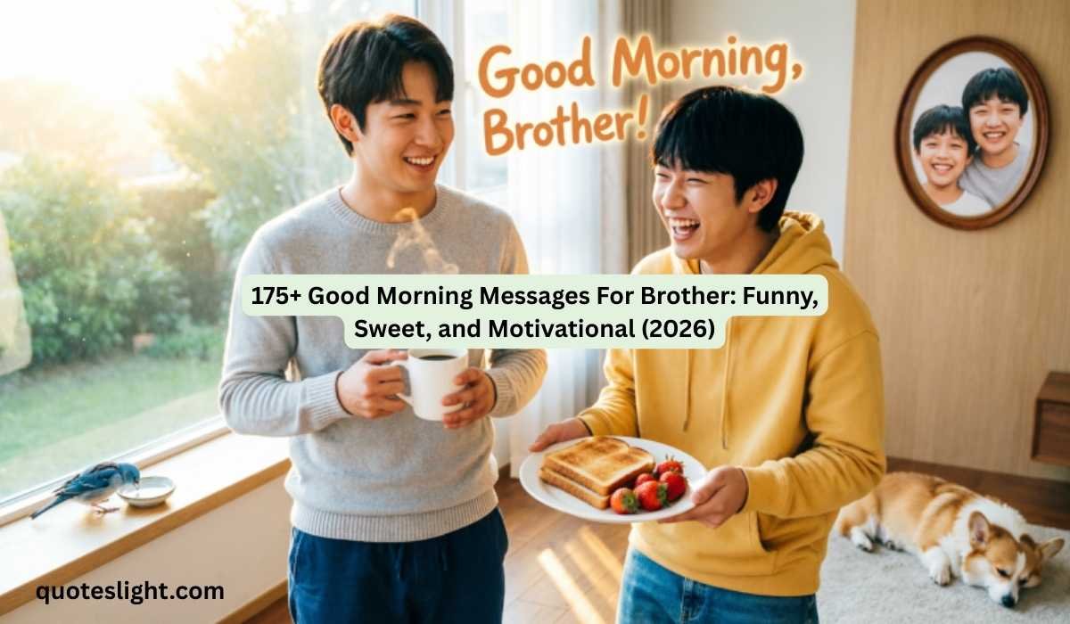 Good Morning Messages For Brother