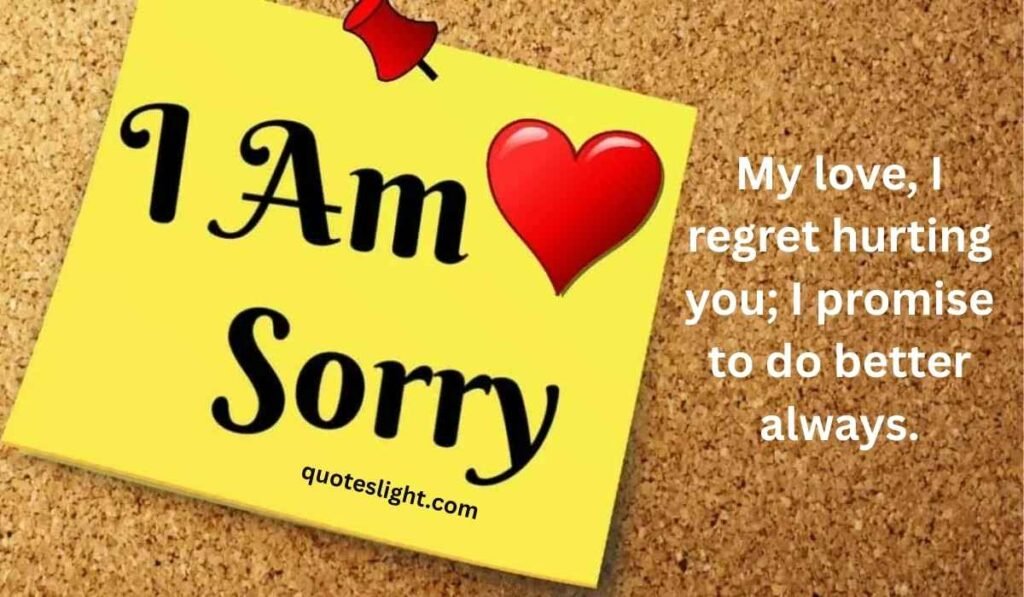 Sorry Message To My Love