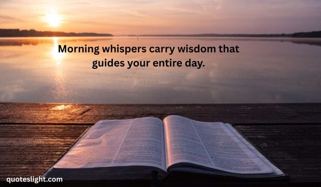 Whispers of Morning Wisdom