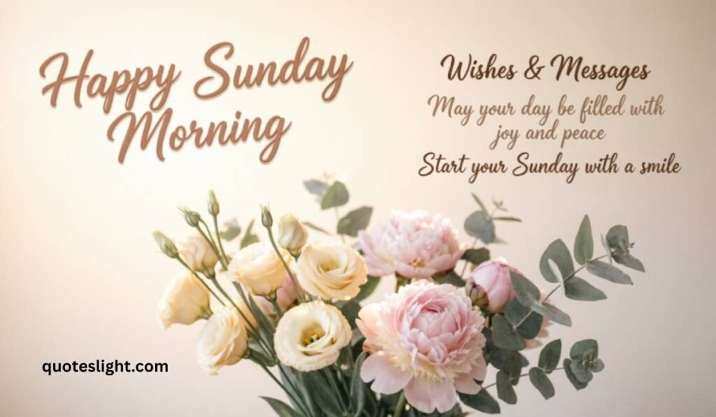 Happy Sunday Morning Wishes & Messages