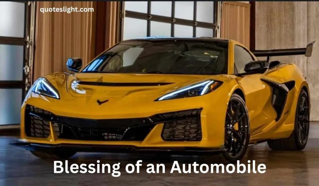 Blessing of an Automobile