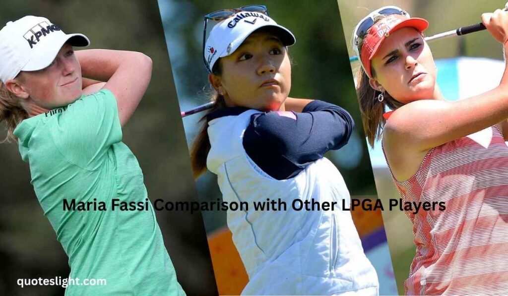 Maria Fassi Comparison with Other LPGA Players