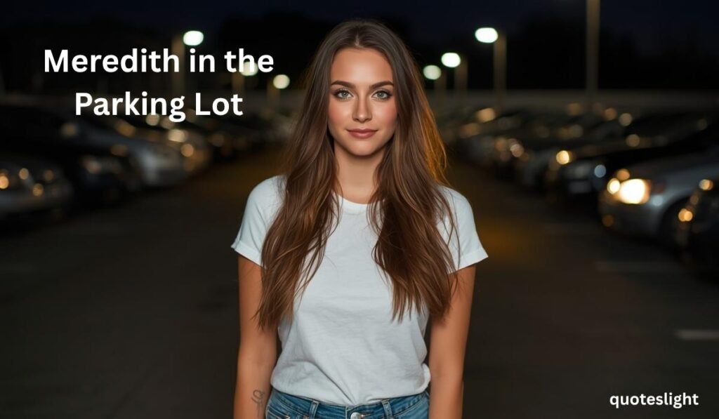 Meredith in the Parking Lot