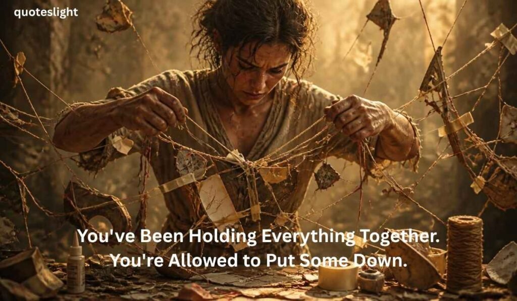 You've Been Holding Everything Together