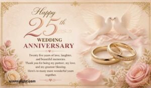 25th Wedding Anniversary Messages