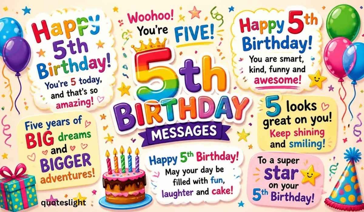5th Birthday Messages