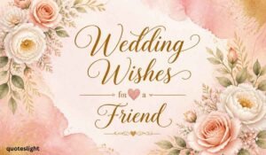 Wedding Wishes for a Friend